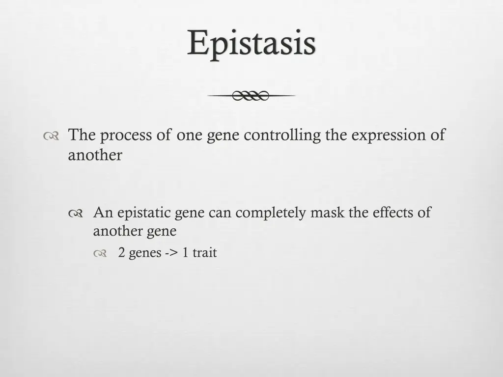 epistasis