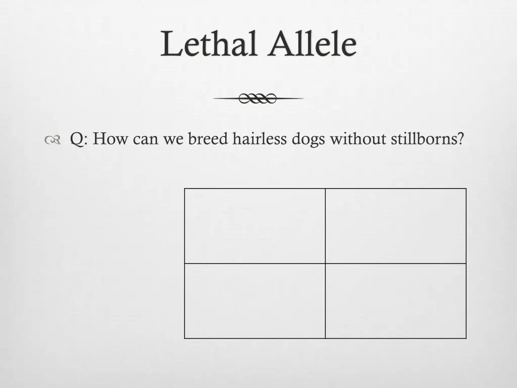 lethal allele 1