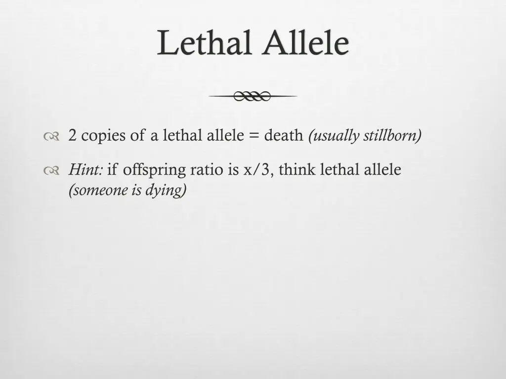 lethal allele