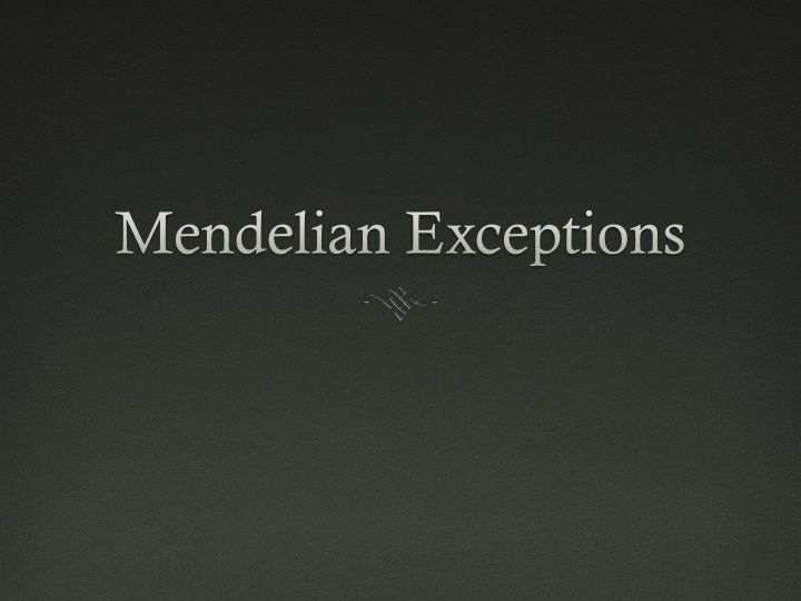 mendelian exceptions