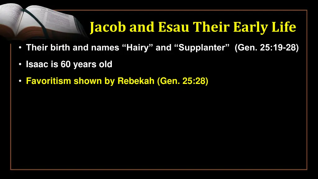 jacob and esau their early life 3