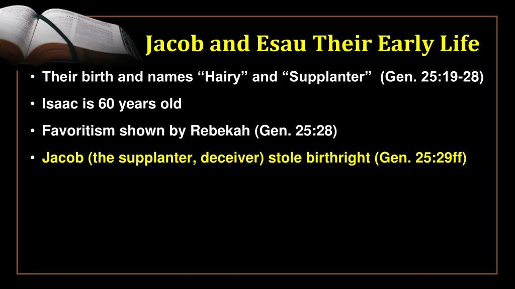 jacob and esau their early life 4