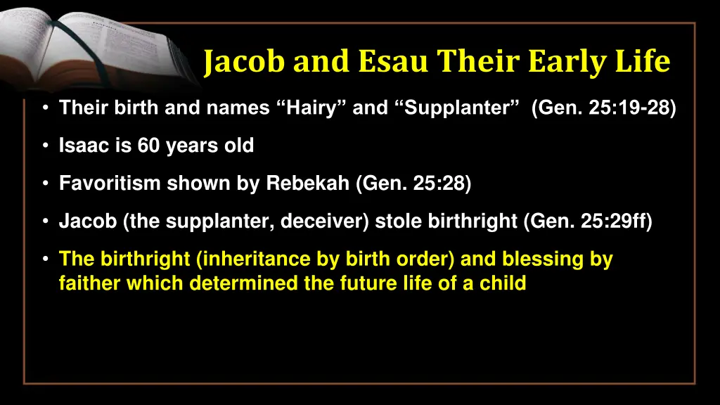 jacob and esau their early life 5