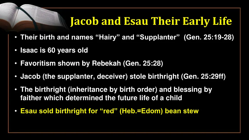 jacob and esau their early life 6