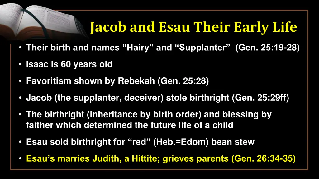 jacob and esau their early life 7