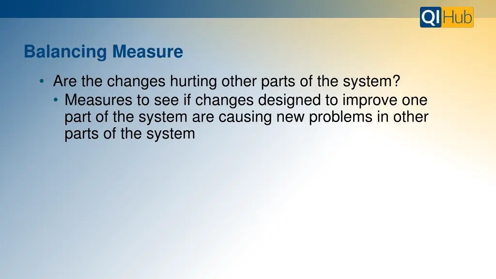 balancing measure