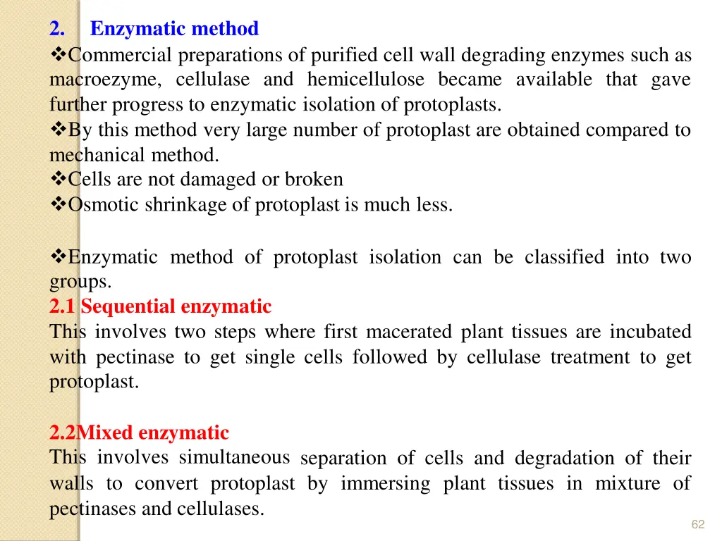 2 commercial preparations of purified cell wall