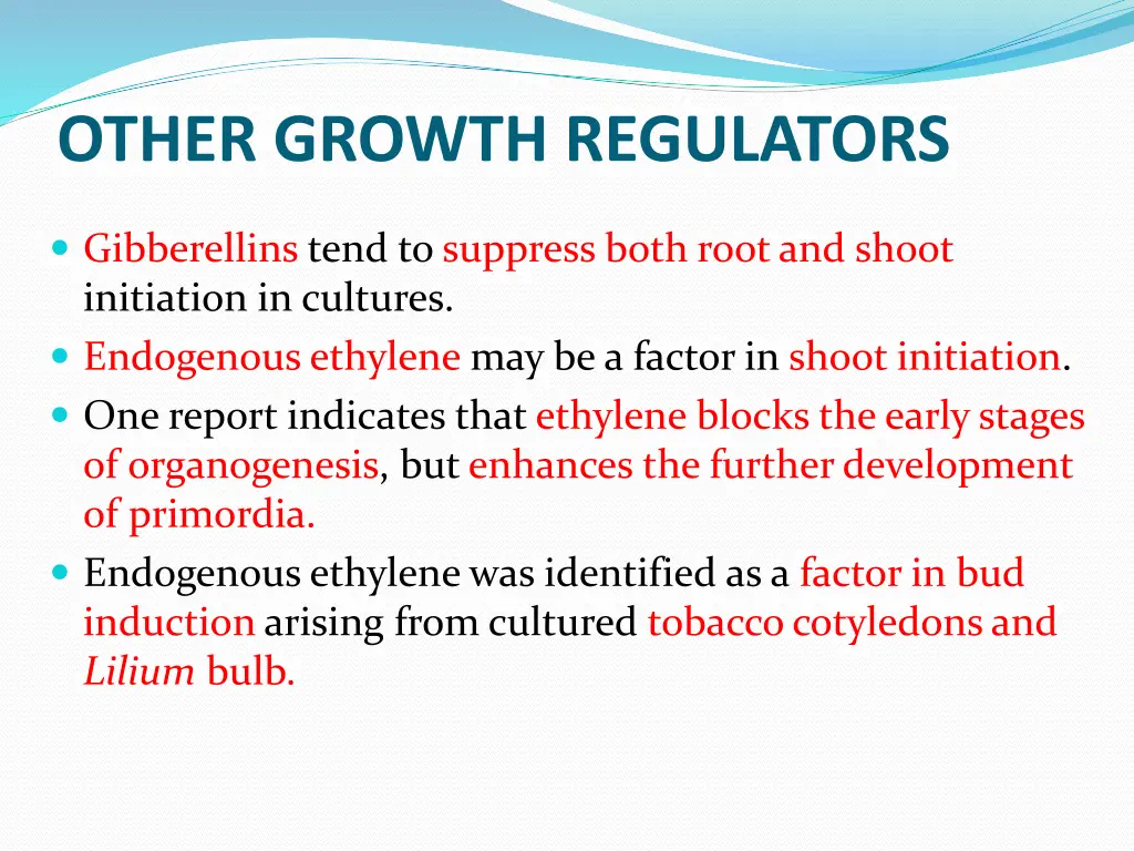 other growth regulators