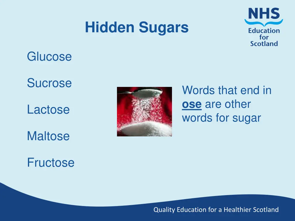 hidden sugars