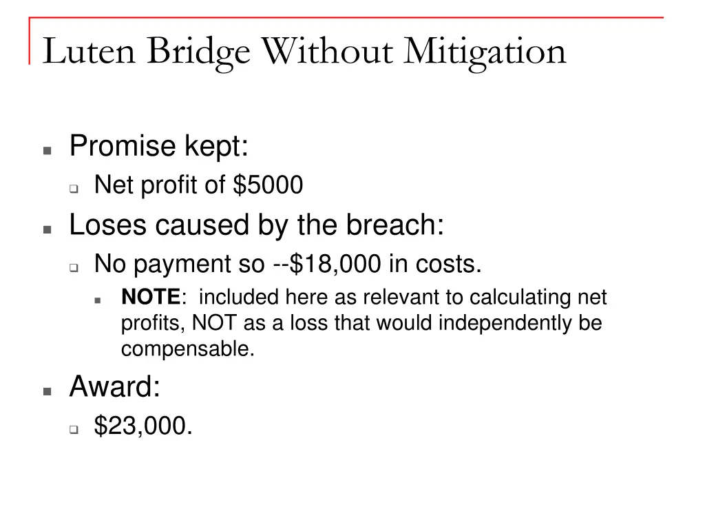 luten bridge without mitigation