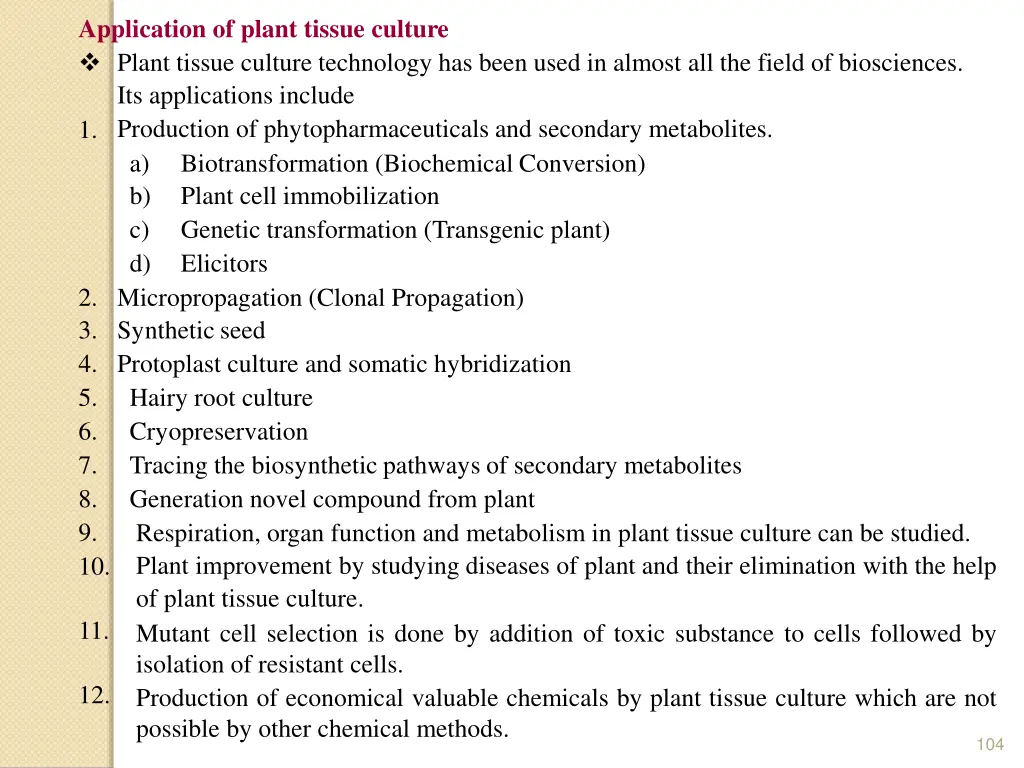 application of plant tissue culture plant tissue