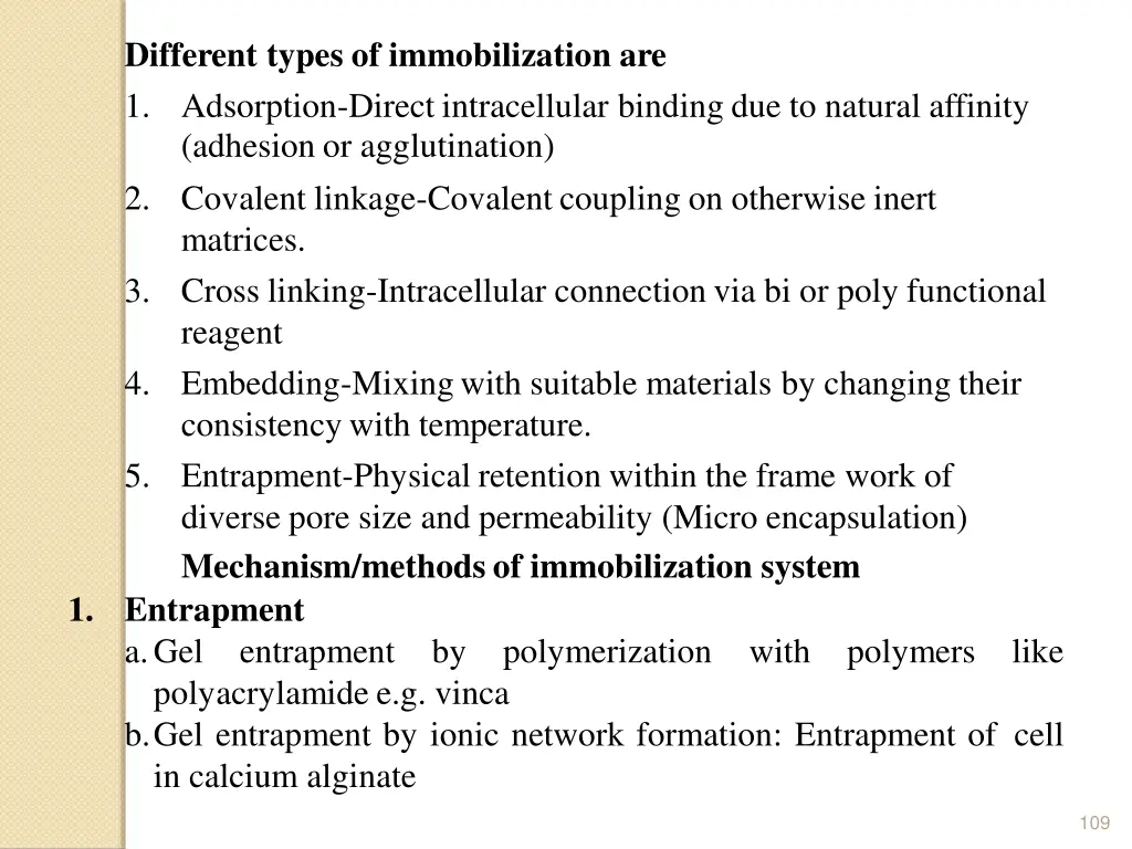 different types of immobilization