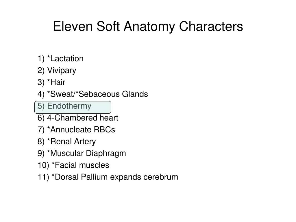 eleven soft anatomy characters 1