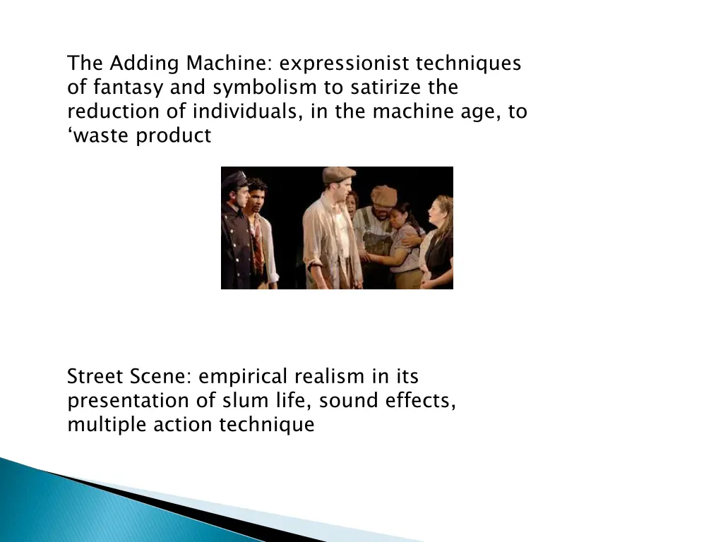 the adding machine expressionist techniques