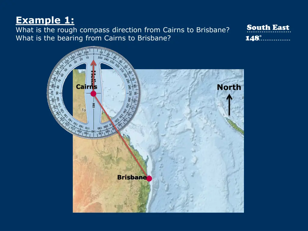 example 1 what is the rough compass direction