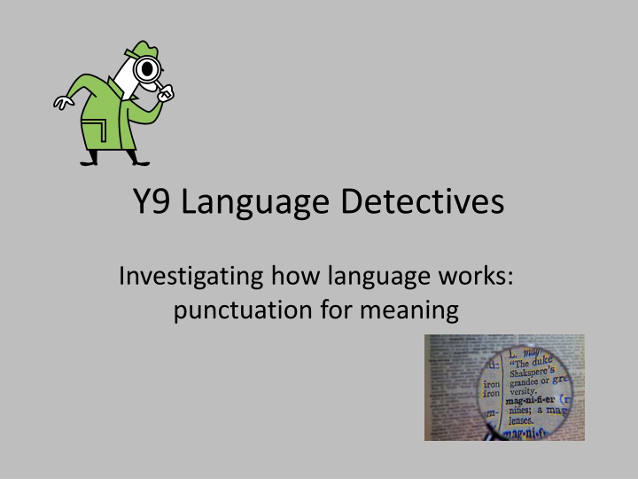 y9 language detectives