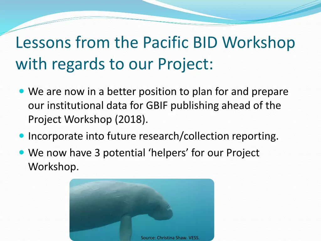 lessons from the pacific bid workshop with