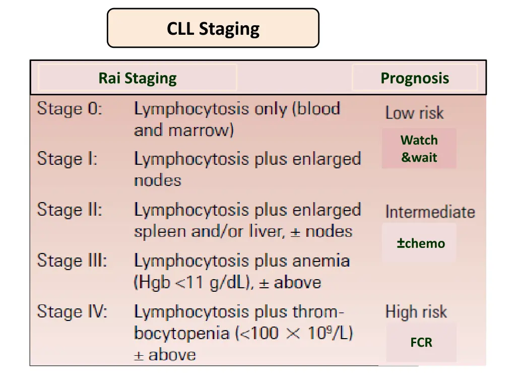 cll staging