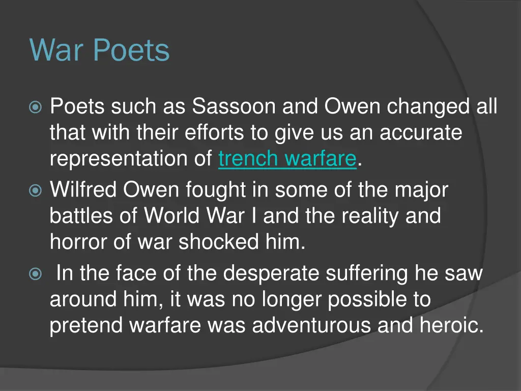 war poets