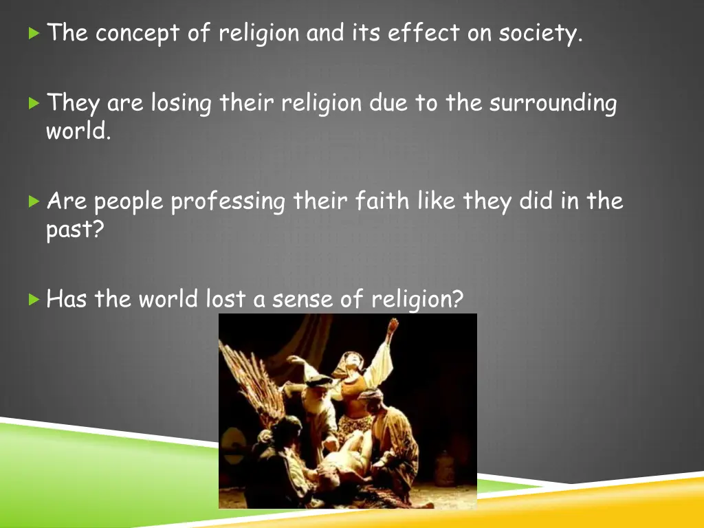 the concept of religion and its effect on society