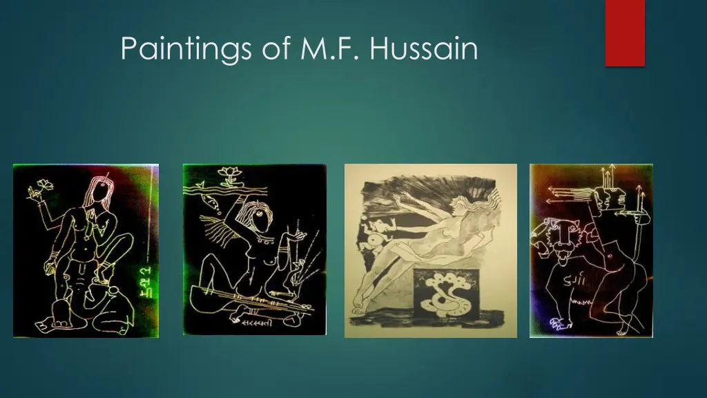 paintings of m f hussain