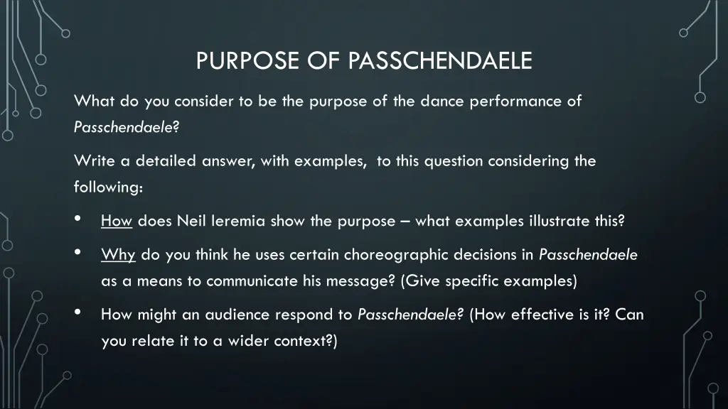 purpose of passchendaele