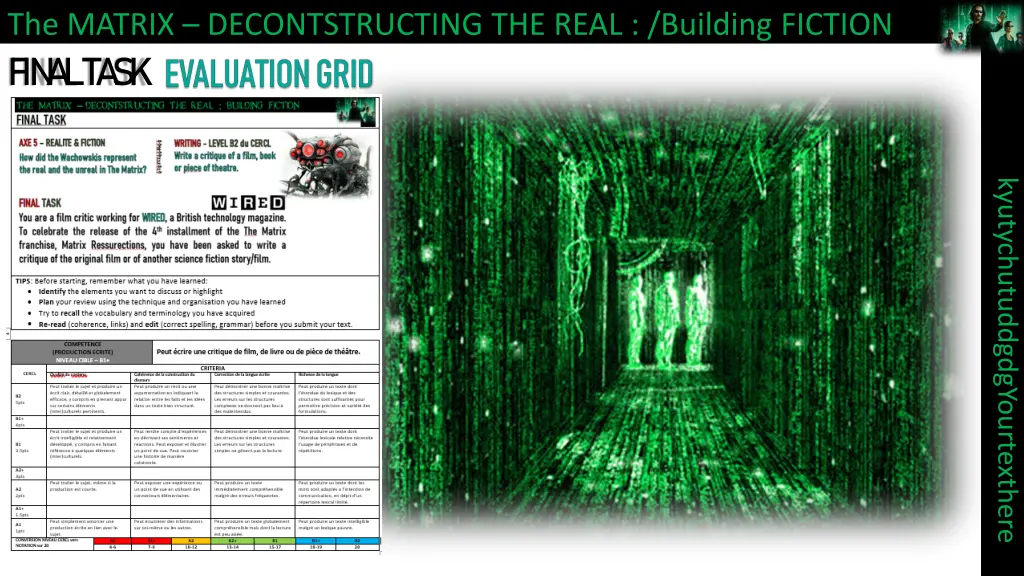 the matrix decontstructing the real building 11