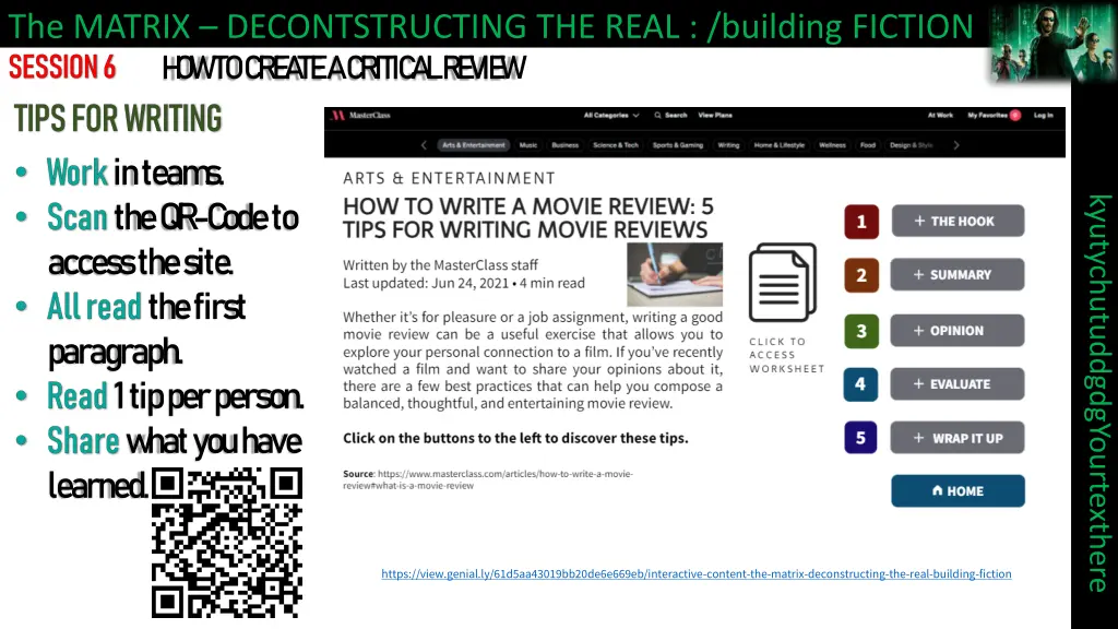 the matrix decontstructing the real building 6