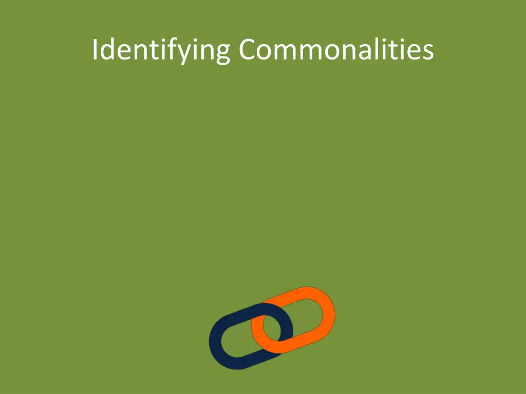 identifying commonalities 2