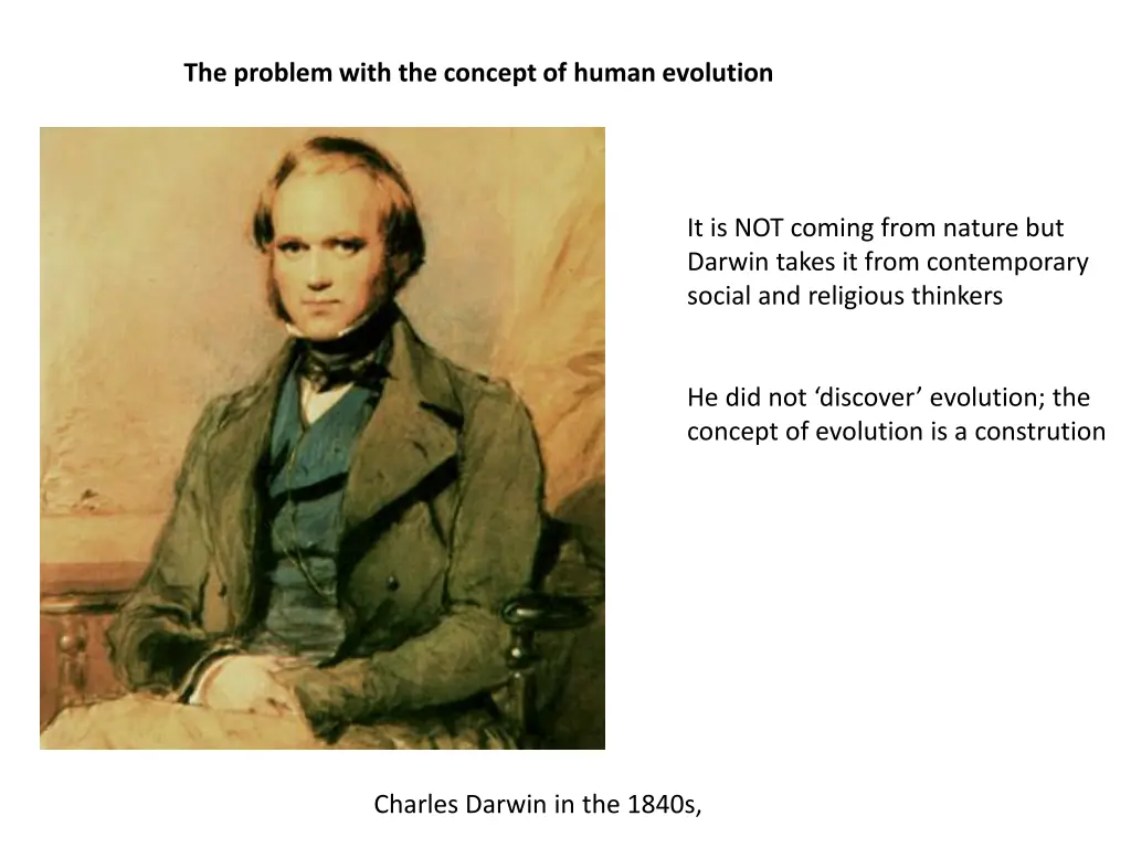 the problem with the concept of human evolution