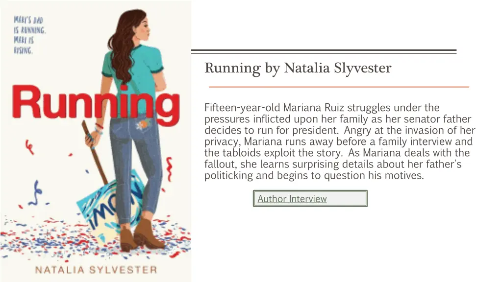 running by natalia slyvester