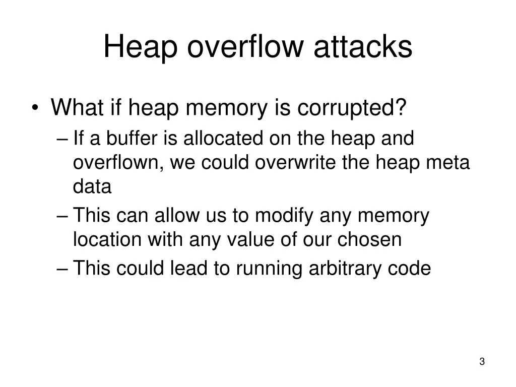 heap overflow attacks 1