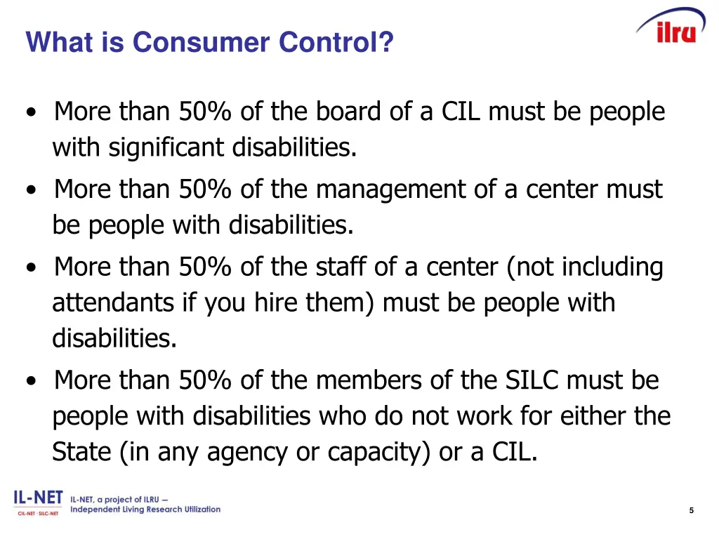 what is consumer control