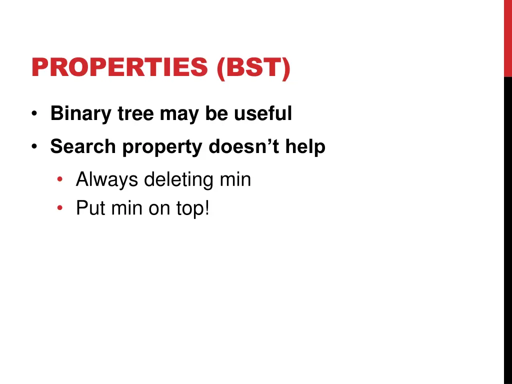 properties bst 1