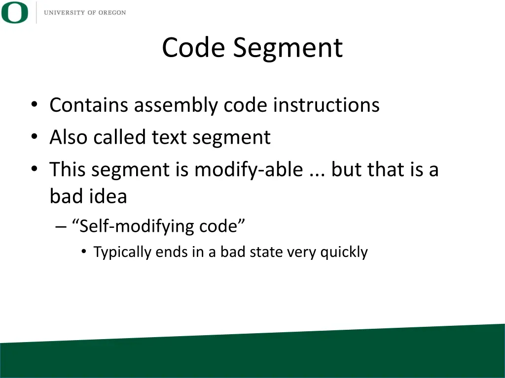 code segment