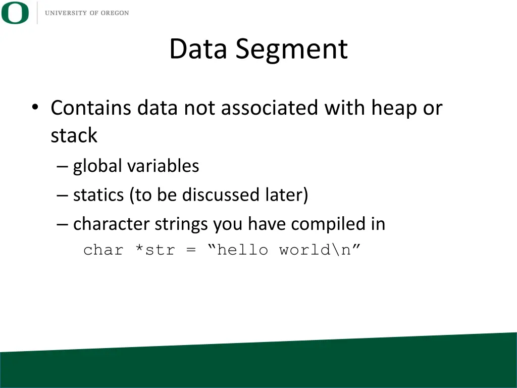 data segment