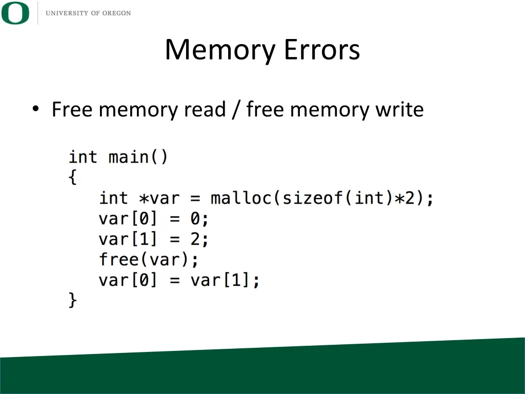 memory errors 1