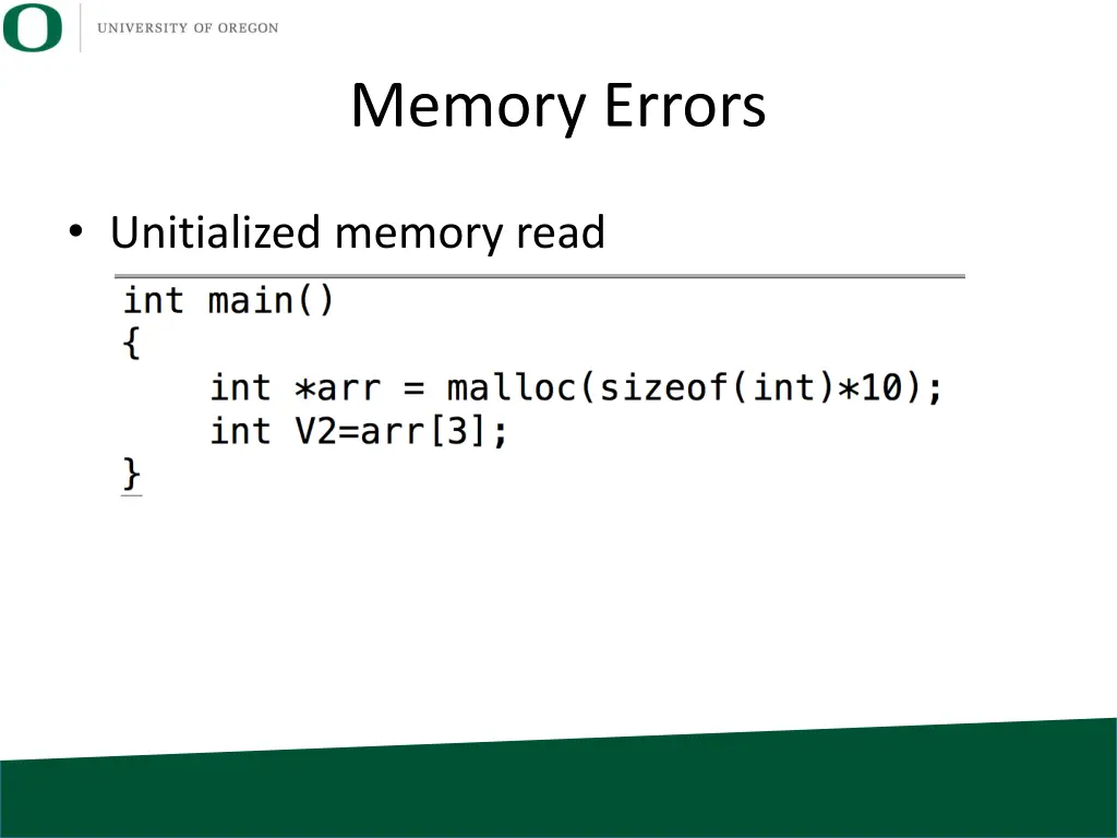 memory errors 5