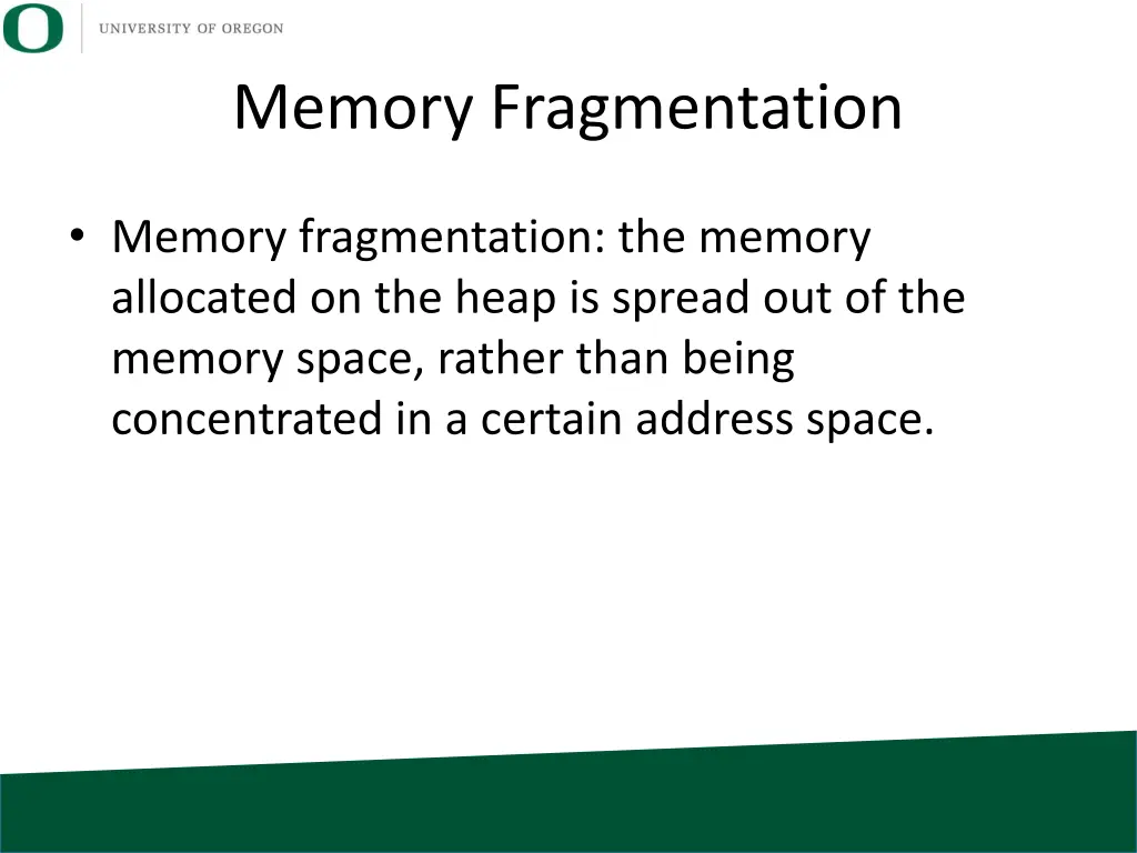 memory fragmentation