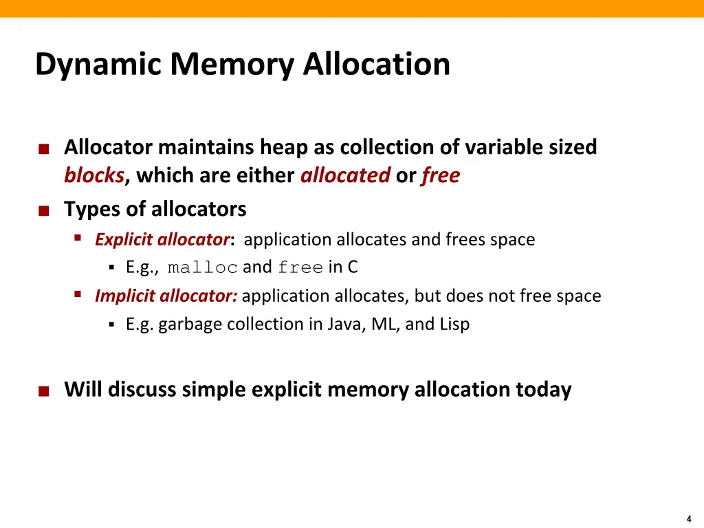 dynamic memory allocation 1