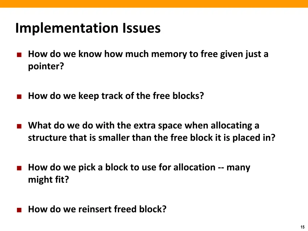 implementation issues