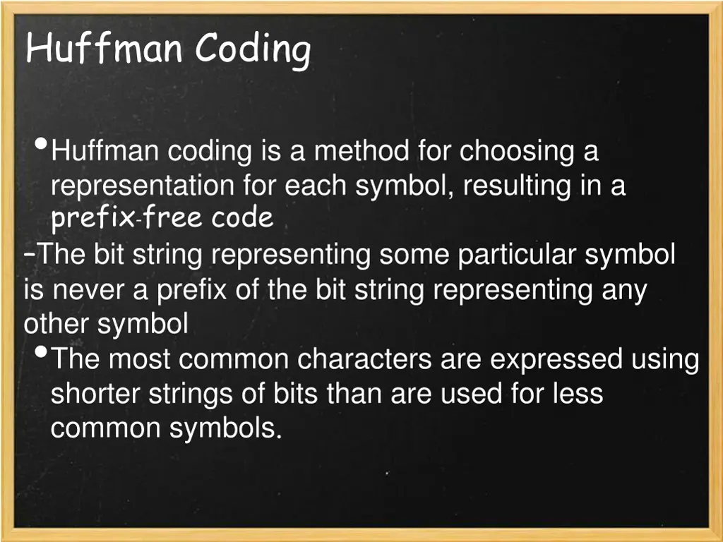 huffman coding