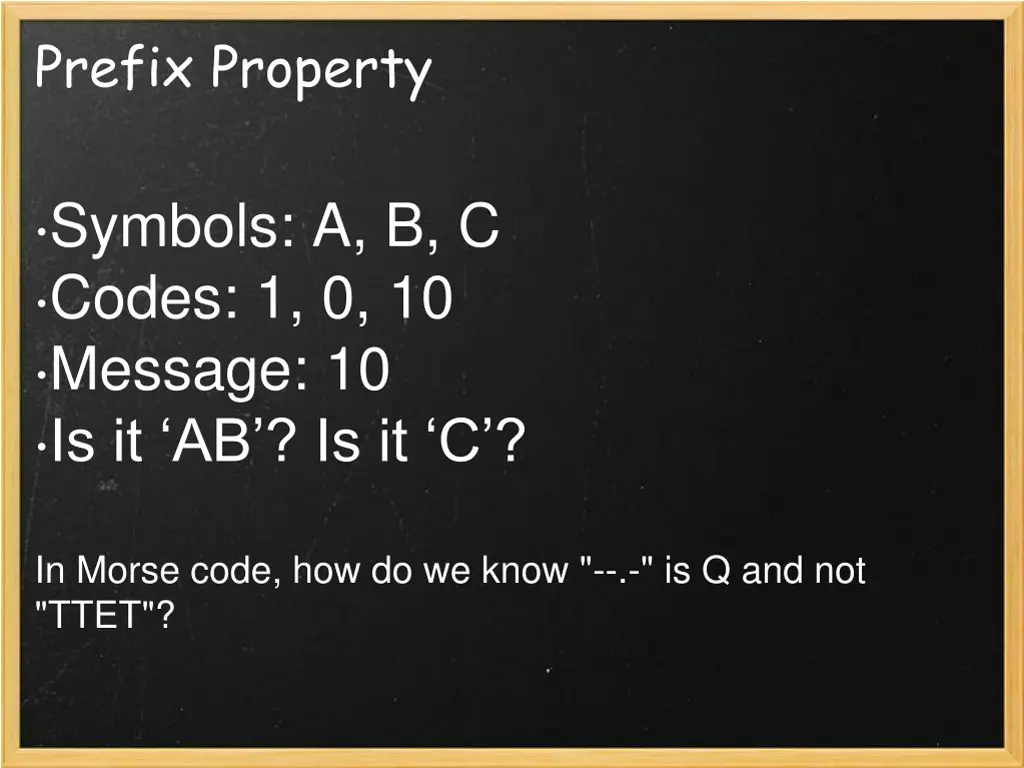 prefix property