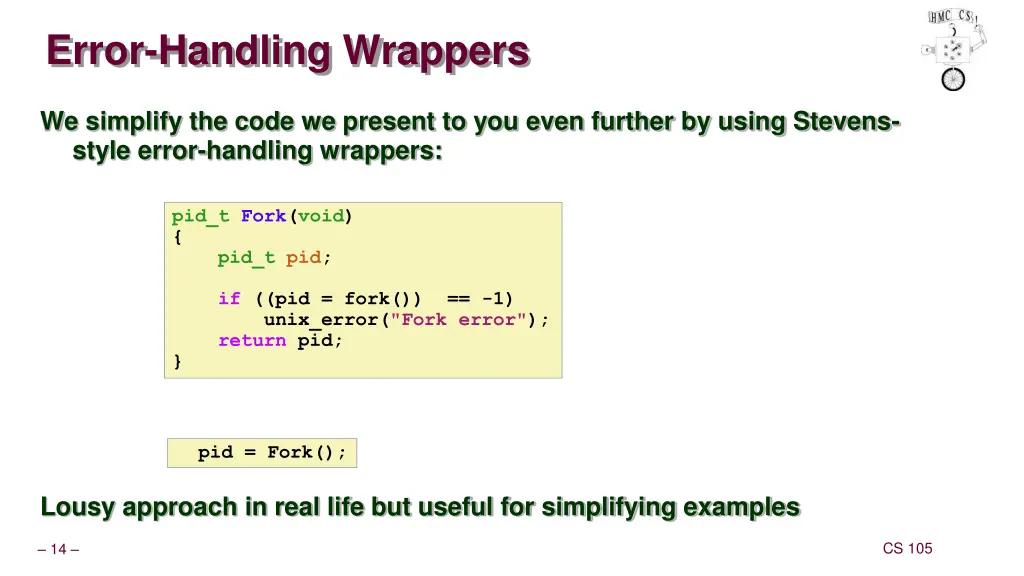 error handling wrappers