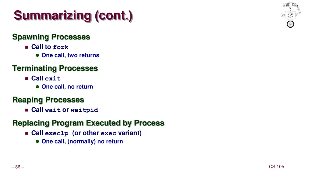 summarizing cont