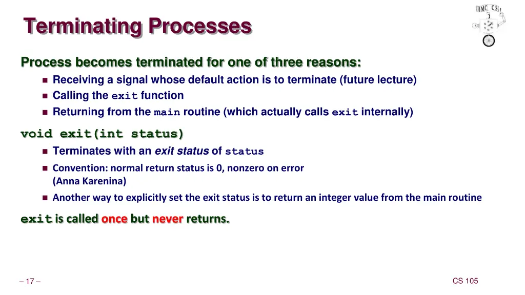 terminating processes