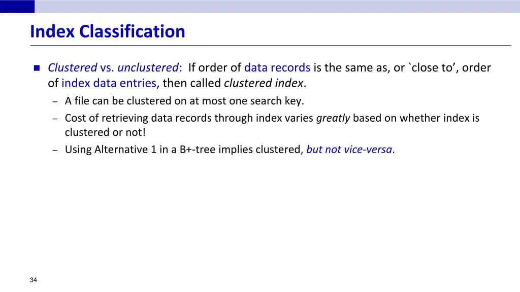 index classification 2