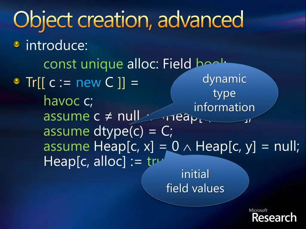 object creation advanced introduce const unique