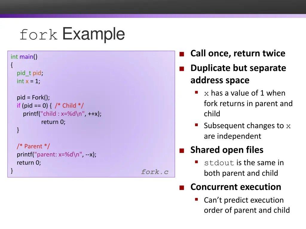 fork example 1