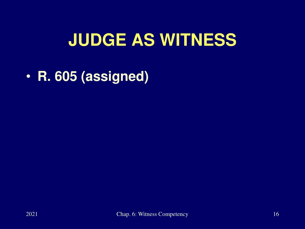 judge as witness